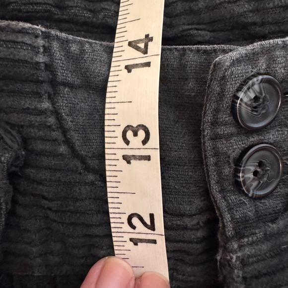 Vintage High Waisted Corduroy Pants Size 8 Pleated Tapered Preppy Winter Casual - Picture 9 of 11